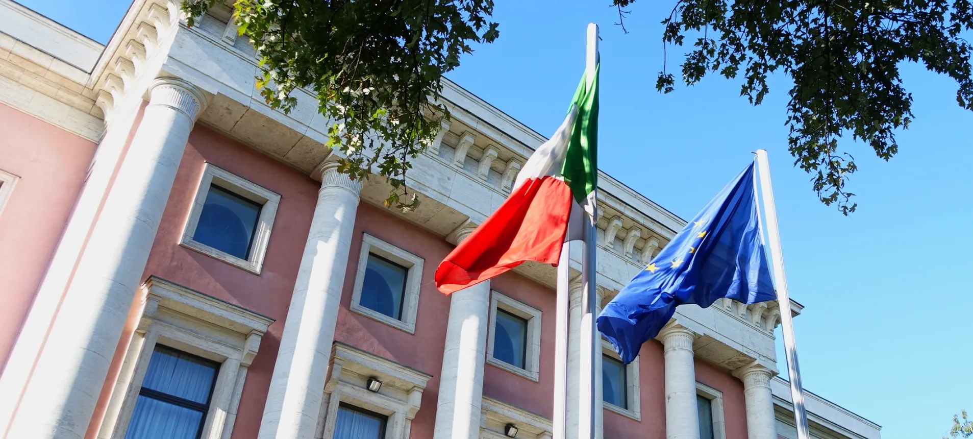 Die italienische Botschaft in Berlin.
